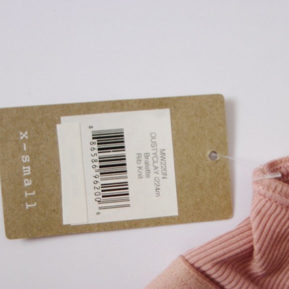 NWT Madewell Rib Knit Front Button Bralette – Comfy Lounge or Layering Essential - Picture 7 of 10